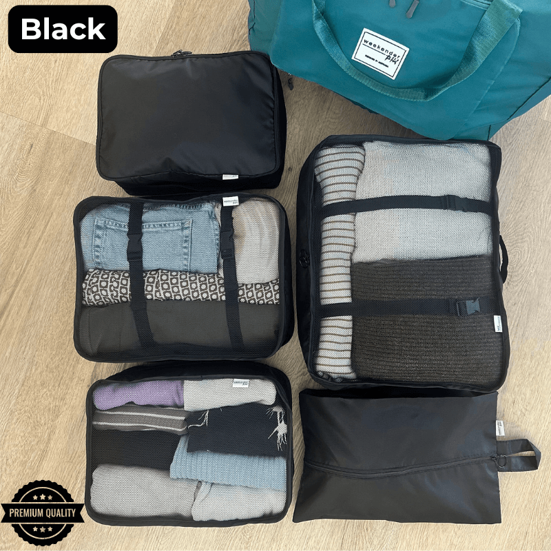 Packing Cubes Bag All Australia Pakt 6-Piece Packing Cube Set