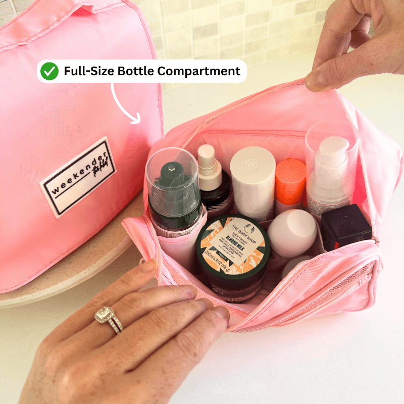 Hang-or-Stand Toiletry Bag