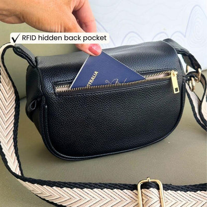 PRE-ORDER: Anti-Theft Crossbody Bag | Loop-Lock Zips, RFID Protection