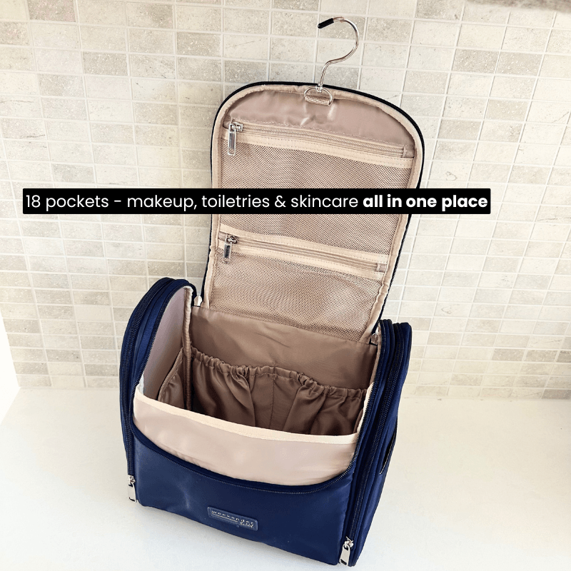 Deluxe Toiletry Bag | 18 Pockets, Fits It All