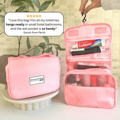 Hang-or-Stand Toiletry Bag