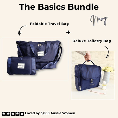 Basics Bundle | Bag & Toiletry Combo
