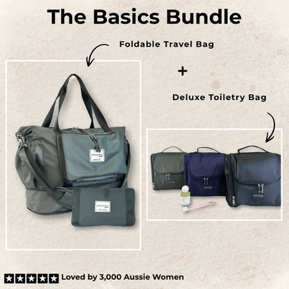 Basics Bundle | Bag & Toiletry Combo