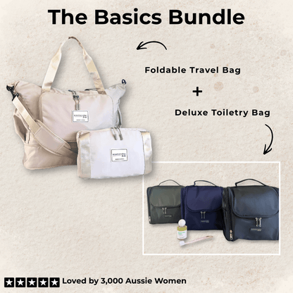 Basics Bundle | Bag & Toiletry Combo